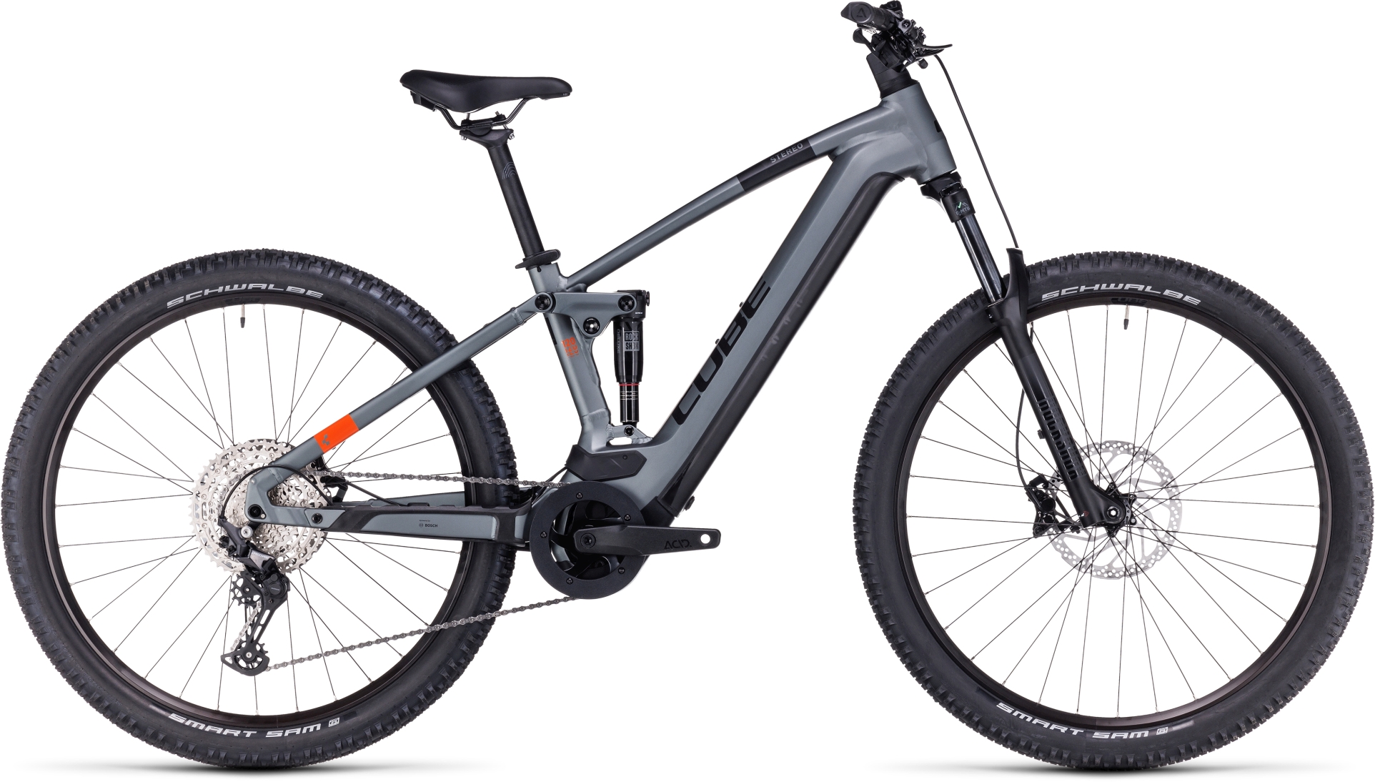 Stereo Hybrid 120 Pro 750 - 750 Wh - 27,5 Zoll - Fully - flashgrey´n´orange