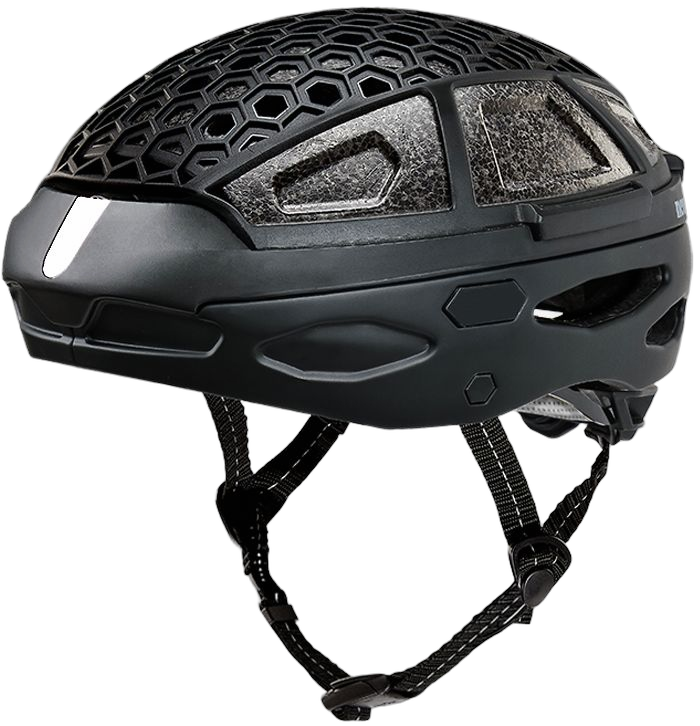 Packable Helmet - Black-White - Größe 61-63 cm (L)